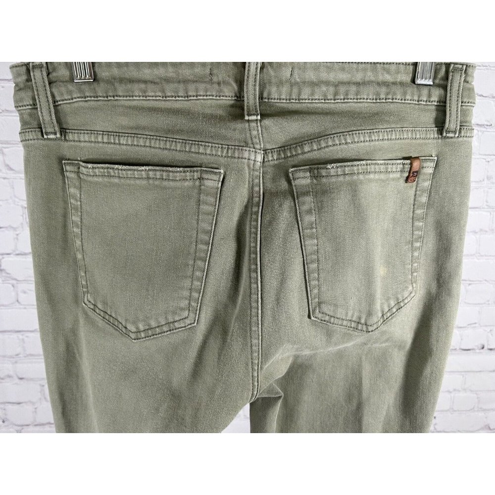 Joe's Jeans Military Green Distressed Skinny Ankle Mid Rise Jeans Pants (30x28) - Picture 7 of 13